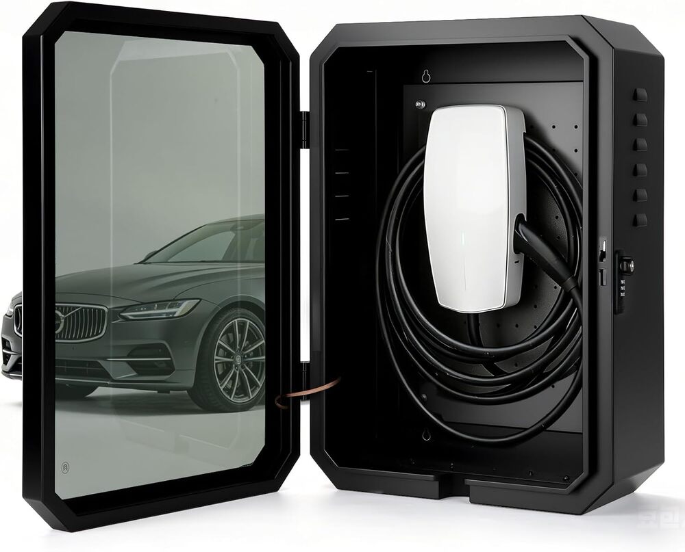 EV Charger Lock Box Outdoor Waterproof IP65 Enclosure 23x16x9